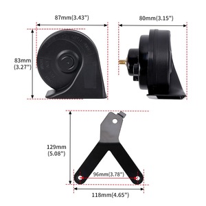 แตรหอยโข่งสำหรับฟอร์ด เอฟ-150 แร็ปเตอร์ ปี 2010-2014 เครื่องยนต์ 6.2 ลิตร สีดำ ชุดอัพเกรดพร้อมขายึดและสายไฟ - Product Image 2