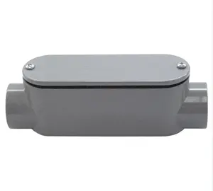 1个英寸灰色电气聚氯乙烯 “C” 型检修配件，用于EMT和IMC导管体，带盖垫圈导管配件ETL列出