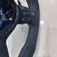 Volant en cuir pour BMW Série 3 Série 5 M3 M4 M5 M6 F30 F10 F15 F36 F01 F20 F22 F25 F31 F32 E70 E71 X6 X6