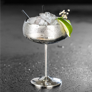 Bicchiere da champagne in acciaio inossidabile bicchiere da vino in vetro <span class=keywords><strong>calice</strong></span> in <span class=keywords><strong>oro</strong></span> rosa - Product Image 4