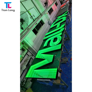 ป้ายไฟนีออน LED รูปตัวอักษรแบบแข่งขันได้ พร้อมกระจกอินฟินิตี้ สำหรับตกแต่งสำนักงานและหน้าร้าน ทำจากอะคริลิค - Product Image 1