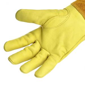 Taille de roses en peau de chèvre naturelle, anti-épine, travail de désherbage, anti-acariens, Cactus, <span class=keywords><strong>gants</strong></span> de jardinage protecteurs - Product Image 5
