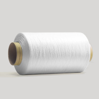 Fil de polyester DTY blanc brillant teint, spécifications complètes 75D~600D 36F~192F