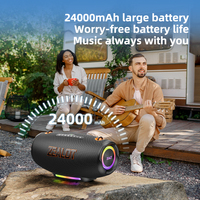 Enceinte de fête sans fil Zealot 100W S127, étanche IPX6, batterie externe, lumière RGB, stéréo TWS, charge rapide Type-C PD, égaliseur 3, pour extérieur