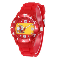 Nouveau design best-seller montre-bracelet en plastique avec drapeau multi-pays et bracelet en silicone