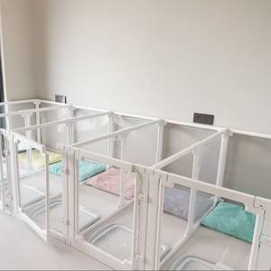 Cage pour chien, clôture pour animaux de compagnie, respirante et imperméable, barrière d'intérieur, isolation, hébergement à <span class=keywords><strong>domicile</strong></span>, maison pour chien sécurisée, quatre compartiments - Product Image 1