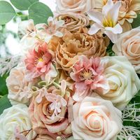 Fleurs d'arche de mariage, fleurs artificielles pour la décoration, 2 pièces de fleurs artificielles pour une belle cérémonie de mariage florale
