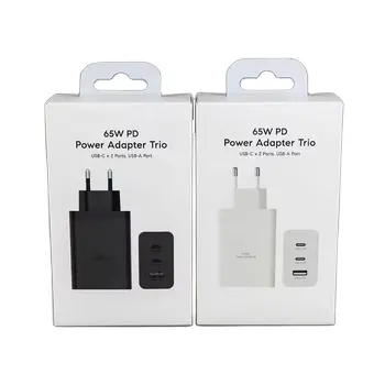 Pd 65w USB-C 전원 어댑터 초고속 충전 65w USB 유형 C 충전기 삼성 S22 S23 Ep-t6530 USB C 65w 충전기