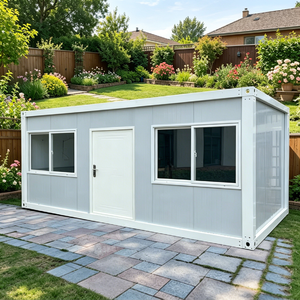 Casa contenedor de acero expandible portátil, casas pequeñas modulares prefabricadas listas para enviar para una configuración rápida de carcasa temporal - Product Image 1