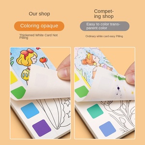 Libro de Colorear con Acuarelas para Niños PP TOYS, con Papel para Dibujar y Pintar, 4.5 Pulgadas, Juego de Juguetes de <span class=keywords><strong>Dibujo</strong></span> Unisex - Product Image 4