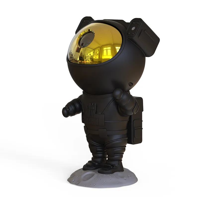 Mini Aurora Galaxy Laser Star Light Projector Ambient Lighting Black Gold Spaceman Astronaut Projector For Christmas Gift