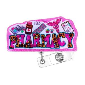 Offre Spéciale – Porte-badge rose RN BSN en ABS avec paillettes, support de carte d'identité pour infirmière, accessoires pour infirmières - Product Image 3