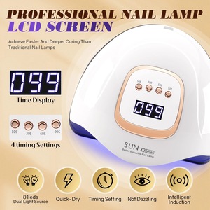 Lampe <span class=keywords><strong>UV</strong></span> SUN X25MAX 81LED pour le séchage des ongles, séchage rapide, tous les vernis à ongles en gel, sécheuse <span class=keywords><strong>UV</strong></span> puissante professionnelle, <span class=keywords><strong>salon</strong></span> de manucure - Product Image 2