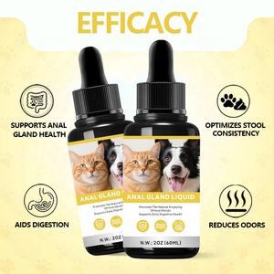 Gouttes liquides pour les glandes anales des chiens et des chats, soutient la santé des glandes anales, aide à la digestion, complément probiotique, liquide pour les glandes anales des animaux de compagnie - Product Image 2