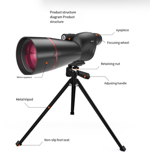 تلسكوب أحادي العين محمول 25-75x60 للبالغين صغير للأطفال لمشاهدة الطيور في الهواء الطلق تلسكوب مضاد للاهتزاز - Product Image 5