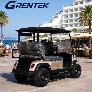 Carrito de Golf Eléctrico de Litio para 4 Pasajeros, Todoterreno, con Sistema de Audio de Pantalla Grande y Sonido Nítido - Product Image 1