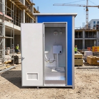 Toilettes préfabriquées portables faciles à assembler, structure en acier, toilettes mobiles pour l'extérieur, toilettes publiques