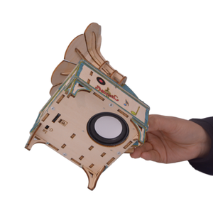 Giocattoli Fai-da-Te per Fonografo, Puzzle 3D in Legno, <span class=keywords><strong>Giochi</strong></span> Educativi per Bambini, Giocattoli STEM per Ragazzi - Product Image 6