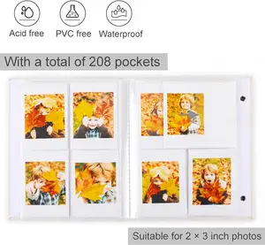 Ingrosso copri lino Uptodate 4x6 foto Album con copertina rigida stampa auto adesiva lino Album fotografici Scrapbook