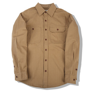Chemise à manches longues OKONKWO pour <span class=keywords><strong>homme</strong></span>, style <span class=keywords><strong>japonais</strong></span>, décontractée, à chevrons, couleur unie, perlée, nouvelle collection automne - Product Image 5