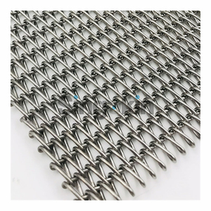 Thực Phẩm Cấp 304 316 310 Thép Không Gỉ Chuỗi Liên Kết Xoắn Ốc Dây Lưới Băng Tải - Product Image 1