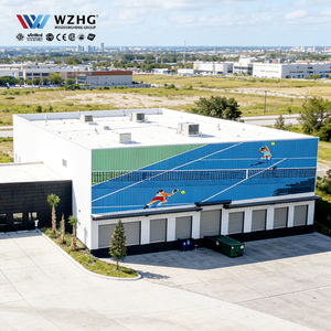 Casa de Deportes para Tenis Interior con Estructura de Acero, Techo de Panel Sándwich Aislado, Montaje In Situ de Lujo, Vano Libre, Vida Útil de 50 Años - Product Image 1