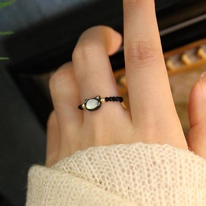 Anillos Minimalistas con Cuentas <span class=keywords><strong>de</strong></span> <span class=keywords><strong>Piedra</strong></span> Lunar Natural <span class=keywords><strong>para</strong></span> Mujeres y Niñas, Anillo <span class=keywords><strong>de</strong></span> Gato Blanco y Negro Hecho a Mano, Accesorios <span class=keywords><strong>de</strong></span> Joyería <span class=keywords><strong>para</strong></span> Fiestas - Product Image 6
