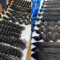 Lot de Mèches de Cheveux Malaisiens Indiens Raides 32 34 36 38, Cheveux Humains Péruviens Vierge Brésiliens 100% 10A Longs de 40 Pouces