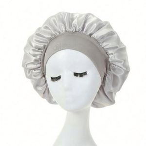 Bonnet de nuit en satin doux et coloré, ajustable, pour femmes, idéal pour le sport et les affaires, toutes saisons, vente en gros - Product Image 2