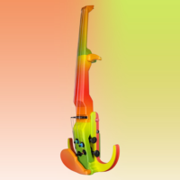 Violon électrique silencieux 4/4 professionnel pour performance, avec technologie d'impression 3D, personnalisable et coloré
