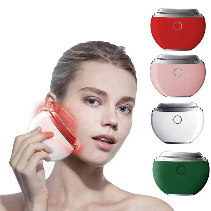 2024 Mini LED Light Gua Sha Face Beauty Device Red Light Therapy