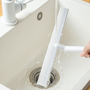 T-Type Glass Squeegee White TPR Window Cleaner For Glass Bathroom Tile Floor - Product Image 4