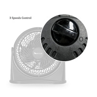 Ventilador de Piso de Plástico de 8 Pulgadas, 3 Velocidades, Bajo Ruido, Gran Flujo de Aire, Portátil, Motor Eléctrico AC para el Hogar, Clase Energética, Refrigeración por Aire