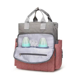 <span class=keywords><strong>Sac</strong></span> à <span class=keywords><strong>dos</strong></span> bon marché promotionnel en gros en polyester matelassé pour couches pour bébés <span class=keywords><strong>sac</strong></span> de maternité portable simple pour maman de voyage - Product Image 4