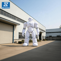 Modèle de robot gonflable géant, robot IA gonflable pour les expositions technologiques, la publicité et la décoration