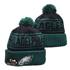 Gorro <span class=keywords><strong>de</strong></span> punto <span class=keywords><strong>de</strong></span> fútbol americano para hombre y mujer, gorro cálido <span class=keywords><strong>de</strong></span> <span class=keywords><strong>invierno</strong></span> con puño y pompón, gorra bordada para aficionados al deporte, venta al por mayor - Product Image 4
