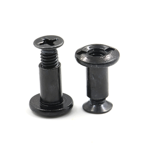 Tornillo Chicago para Cuero con Cabeza Plana Ranurada y Biselada <span class=keywords><strong>de</strong></span> Acero 6A-8C1, Hembra con Orificio Pasante + Macho con Cabeza Phillips CSK - Product Image 5