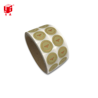 Autocollants ronds en vinyle personnalisés à prix de gros avec estampage à chaud doré, étiquettes autocollantes imperméables, impression couleur, autocollants en rouleau