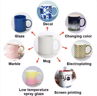 Mug empilable minimaliste avec fond à plusieurs niveaux unique, tasse à café en céramique gain de place pour café et restaurant