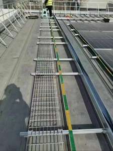 <span class=keywords><strong>Grille</strong></span> de moule carrée en acier inoxydable de haute qualité, treillis métallique galvanisé soudé, application de parc de plancher de passerelle solide, caillebotis en acier - Product Image 4