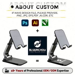 Adjustable Desktop Phone & <b>Tablet</b> Holder with Custom Logo Thick Case Friendly - Product Image 2