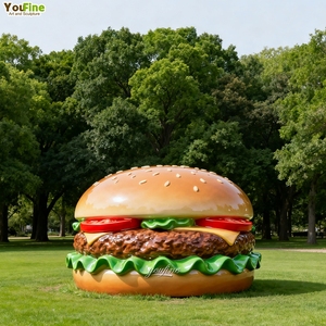 YOUFINE - Escultura de Hamburguesa Grande y Hermosa de Resina de Fibra de Vidrio - Product Image 2