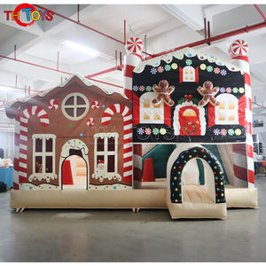 Château gonflable commercial en PVC, combo Père Noël <span class=keywords><strong>de</strong></span> Noël, <span class=keywords><strong>trampoline</strong></span> gonflable, 5,6x4,9x4mH, capacité <span class=keywords><strong>de</strong></span> 10 personnes, 2-4 ans - Product Image 2