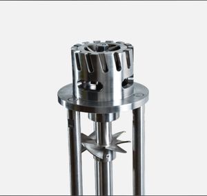 Disperseur-émulsifiant à cisaillement haute vitesse pour poudres liquides, mélangeur-homogénéisateur avec socle élévateur pour l'industrie alimentaire - Product Image 4