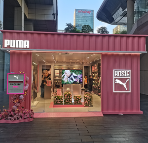 Creative design <strong>Exhibition</strong> <strong>Booth</strong> Roadshow Glass Wood Stainless Steel Lighting Belt Display Road Show for Retailing Store - Product Image 2