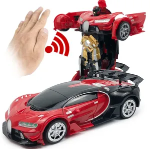 Drift Ares deformasyon RC uzaktan kumandalı araba 1 12 Bugatti robot araba ses ve ışık ile