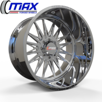 Jantes forgées MAX Deep Dish 24x14 26x14 30x14 8x6.5 8x165.1 pour Ram 2500 3500 et Silverado 2500 à bord profond