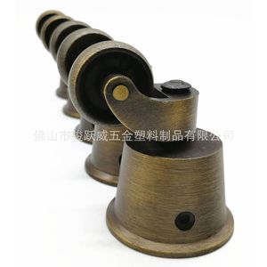 Furniture Casters <b>Swivel</b> 26mm Diameter Brushed Bronze Metal Wheel 33mm Height Durable For Chair Use - Product Image 5