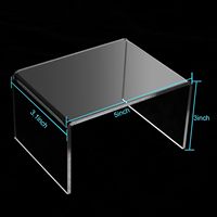 Support de présentation en acrylique transparent sur mesure, imprimé en sérigraphie, épaisseur 3 mm/5 mm, logo personnalisé pour support à cupcakes et desserts