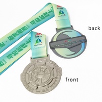 Medallas de Maratón al por Mayor, Ecológicas, con Logotipo Personalizado, Estilo Pirámide, Premio Deportivo de Metal Dorado, Diseños Personalizables para Eventos de Carrera